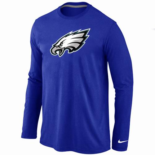 Nike Philadelphia Eagles Logo Long Sleeve T-Shirt Blue,We sell and wholesale Nike Philadelphia Eagles Logo Long Sleeve T-Shirt Blue on line form chian!