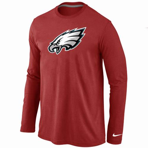 Nike Philadelphia Eagles Logo Long Sleeve T-Shirt Red,We sell and wholesale Nike Philadelphia Eagles Logo Long Sleeve T-Shirt Red on line form chian!