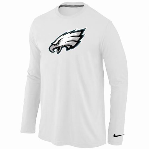 Nike Philadelphia Eagles Logo Long Sleeve T-Shirt White,We sell and wholesale Nike Philadelphia Eagles Logo Long Sleeve T-Shirt White on line form chian!