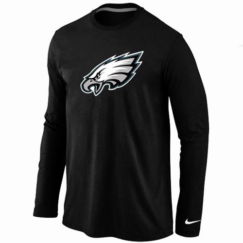 Nike Philadelphia Eagles Logo Long Sleeve T-Shirt black,We sell and wholesale Nike Philadelphia Eagles Logo Long Sleeve T-Shirt black on line form chian!