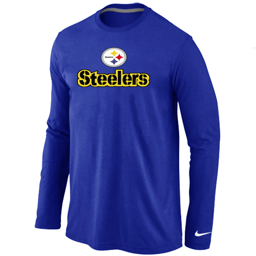 Nike Pittsburgh Steelers Authentic Logo Long Sleeve T-Shirt Blue,We sell and wholesale Nike Pittsburgh Steelers Authentic Logo Long Sleeve T-Shirt Blue on line form chian!