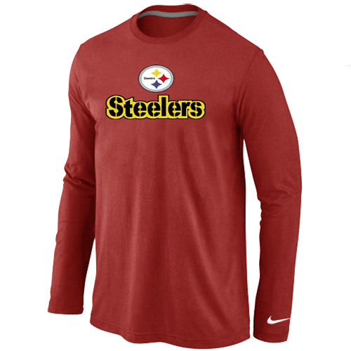 Nike Pittsburgh Steelers Authentic Logo Long Sleeve T-Shirt Red,We sell and wholesale Nike Pittsburgh Steelers Authentic Logo Long Sleeve T-Shirt Red on line form chian!