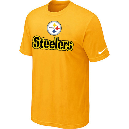 Nike Pittsburgh Steelers Authentic Logo T-Shirt Yellow,We sell and wholesale Nike Pittsburgh Steelers Authentic Logo T-Shirt Yellow on line form chian!