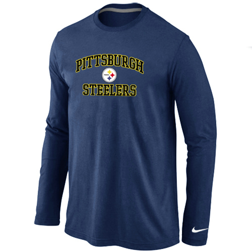Nike Pittsburgh Steelers Heart & Soul Long Sleeve T-Shirt D.Blue,We sell and wholesale Nike Pittsburgh Steelers Heart & Soul Long Sleeve T-Shirt D.Blue on line form chian!