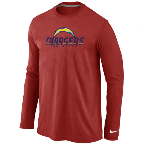 Nike San Diego Charger Authentic Logo Long Sleeve T-Shirt Red,We sell and wholesale Nike San Diego Charger Authentic Logo Long Sleeve T-Shirt Red on line form chian!