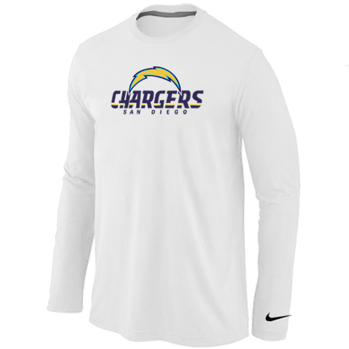 Nike San Diego Charger Authentic Logo Long Sleeve T-Shirt White,We sell and wholesale Nike San Diego Charger Authentic Logo Long Sleeve T-Shirt White on line form chian!