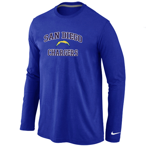 Nike San Diego Chargers Heart & Soul Long Sleeve T-Shirt Blue,We sell and wholesale Nike San Diego Chargers Heart & Soul Long Sleeve T-Shirt Blue on line form chian!