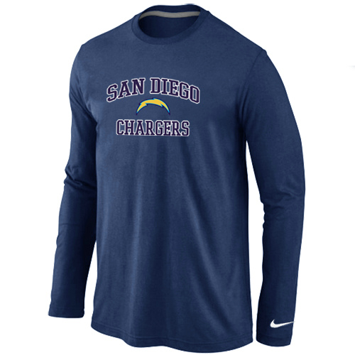 Nike San Diego Chargers Heart & Soul Long Sleeve T-Shirt D.Blue,We sell and wholesale Nike San Diego Chargers Heart & Soul Long Sleeve T-Shirt D.Blue on line form chian!