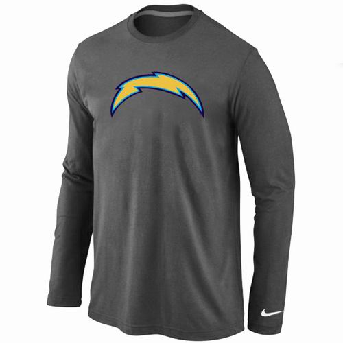 Nike San Diego Chargers Logo Long Sleeve T-Shirt D.Gray,We sell and wholesale Nike San Diego Chargers Logo Long Sleeve T-Shirt D.Gray on line form chian!
