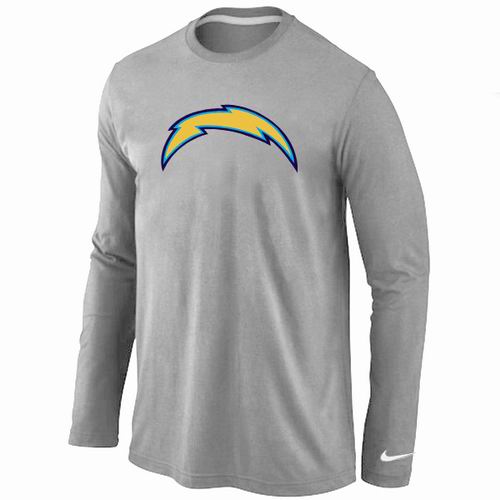 Nike San Diego Chargers Logo Long Sleeve T-Shirt Gray,We sell and wholesale Nike San Diego Chargers Logo Long Sleeve T-Shirt Gray on line form chian!