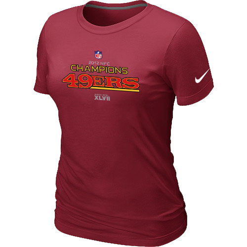 Nike San Francisco 49ers 2012 NFC Conference Champions Trophy Collection Long Red Women's T-Shirt,We sell and wholesale Nike San Francisco 49ers 2012 NFC Conference Champions Trophy Collection Long Red Women's T-Shirt on line form chian!