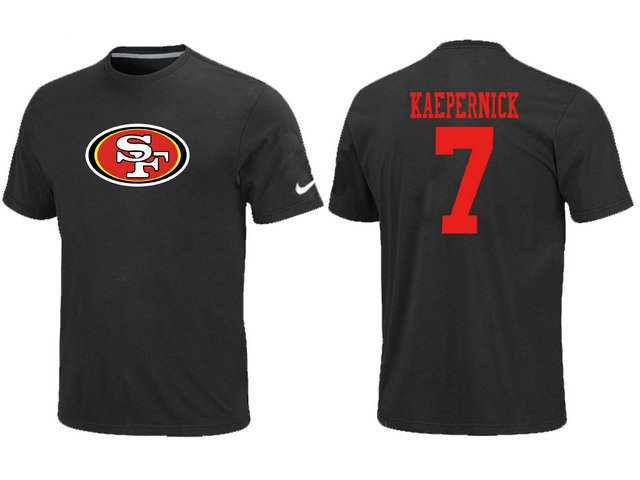 Nike San Francisco 49ers 7 Kaepernick Name & Number T-Shirt Black,We sell and wholesale Nike San Francisco 49ers 7 Kaepernick Name & Number T-Shirt Black on line form chian!