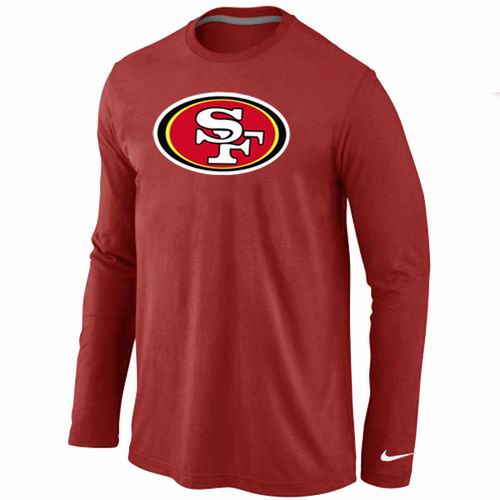Nike San Francisco 49ers Logo Long Sleeve T-Shirt Red,We sell and wholesale Nike San Francisco 49ers Logo Long Sleeve T-Shirt Red on line form chian!