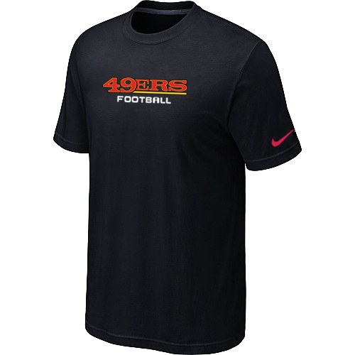 Nike San Francisco 49ers Sideline Legend Authentic Font T-Shirt Black,We sell and wholesale Nike San Francisco 49ers Sideline Legend Authentic Font T-Shirt Black on line form chian!