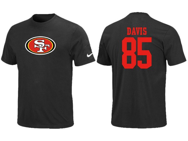 Nike San Francisco 49ers Vernon Davis Name & Number T-Shirt Black,We sell and wholesale Nike San Francisco 49ers Vernon Davis Name & Number T-Shirt Black on line form chian!