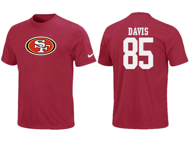 Nike San Francisco 49ers Vernon Davis Name & Number T-Shirt Red,We sell and wholesale Nike San Francisco 49ers Vernon Davis Name & Number T-Shirt Red on line form chian!