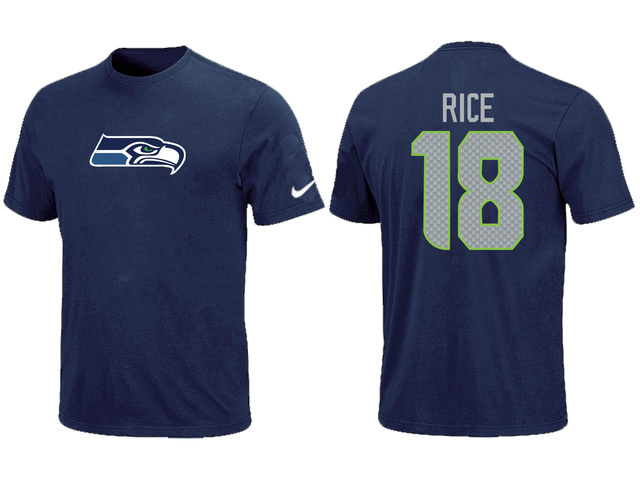 Nike Seattle Seahawks 18 Sidney Rice Name & Number T-Shirt,We sell and wholesale Nike Seattle Seahawks 18 Sidney Rice Name & Number T-Shirt on line form chian!