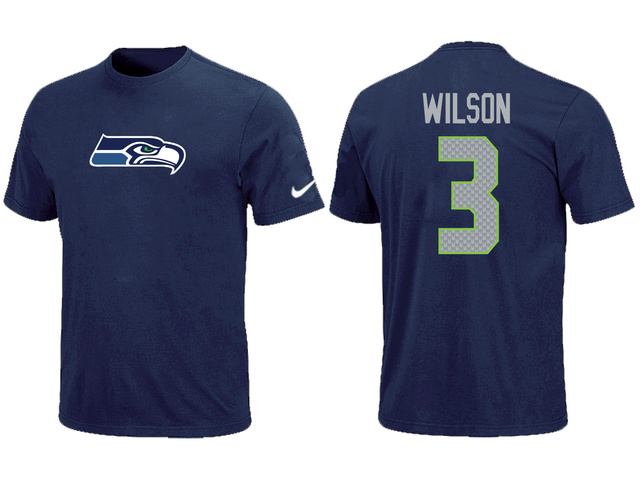 Nike Seattle Seahawks 3 Russell Wilson Name & Number T-Shirt,We sell and wholesale Nike Seattle Seahawks 3 Russell Wilson Name & Number T-Shirt on line form chian!