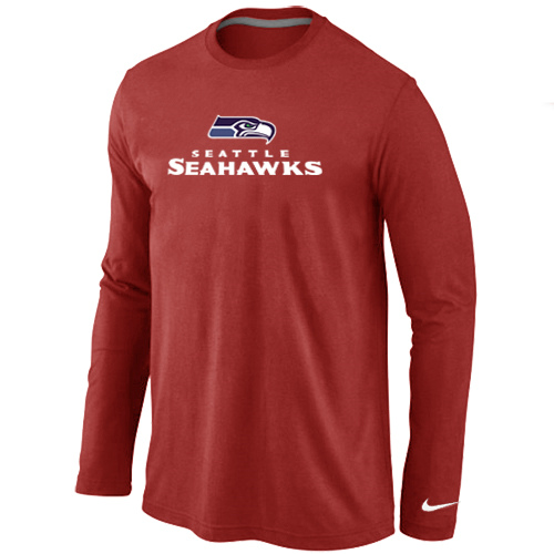 Nike Seattle Seahawks Authentic Logo Long Sleeve T-Shirt Red,We sell and wholesale Nike Seattle Seahawks Authentic Logo Long Sleeve T-Shirt Red on line form chian!