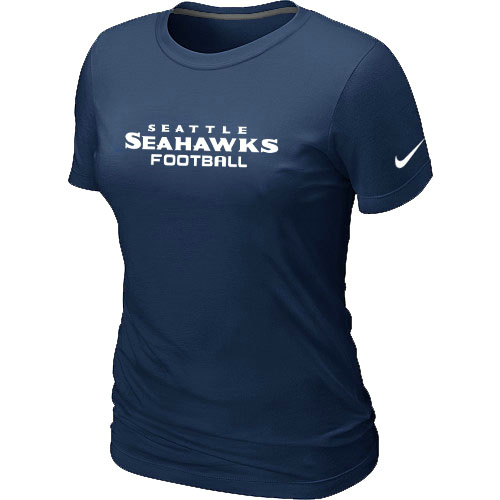 Nike Seattle Seahawks Authentic Logo Women's T-Shirt D.Blue,We sell and wholesale Nike Seattle Seahawks Authentic Logo Women's T-Shirt D.Blue on line form chian!