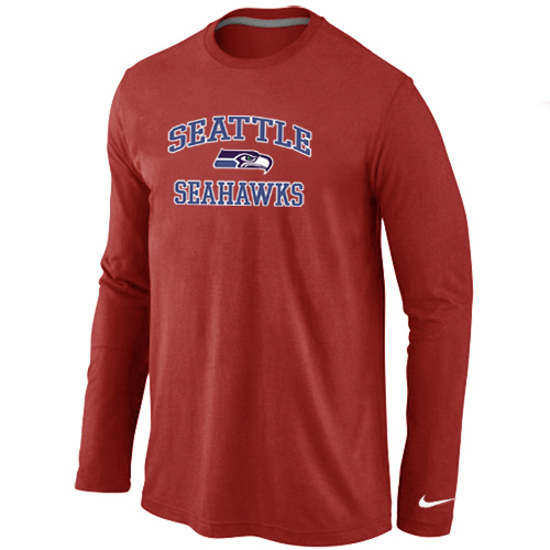 Nike Seattle Seahawks Heart & Soul Long Sleeve T-Shirt Red,We sell and wholesale Nike Seattle Seahawks Heart & Soul Long Sleeve T-Shirt Red on line form chian!