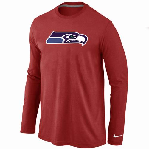 Nike Seattle Seahawks Logo Long Sleeve T-Shirt Red,We sell and wholesale Nike Seattle Seahawks Logo Long Sleeve T-Shirt Red on line form chian!