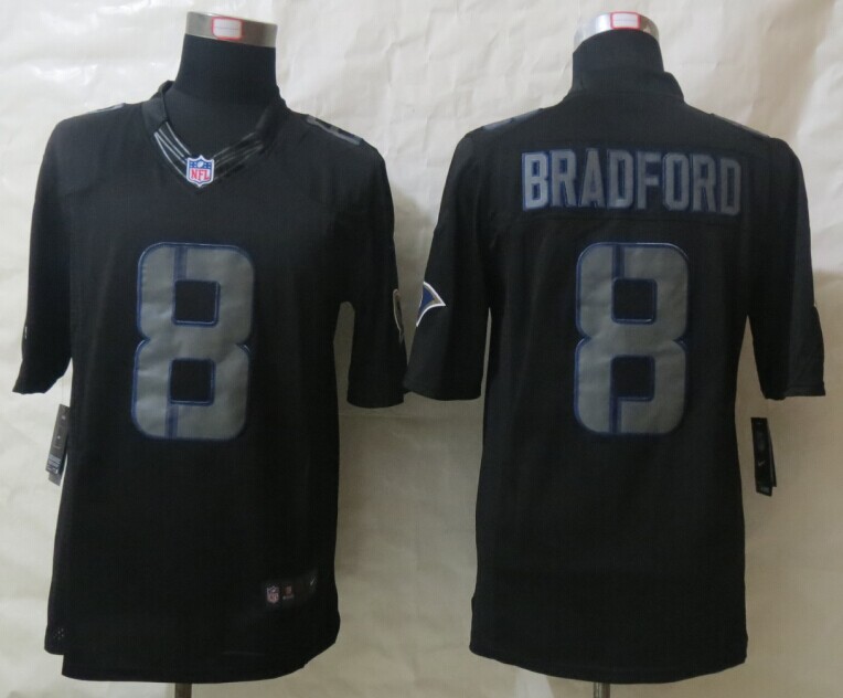 Nike St.Louis Rams #8 Bradford Impact Limited Black Jerseys,We sell and wholesale Nike St.Louis Rams #8 Bradford Impact Limited Black Jerseys on line form chian!