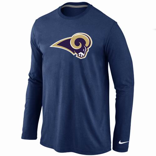 Nike St.Louis Rams Logo Long Sleeve T-Shirt D.Blue,We sell and wholesale Nike St.Louis Rams Logo Long Sleeve T-Shirt D.Blue on line form chian!