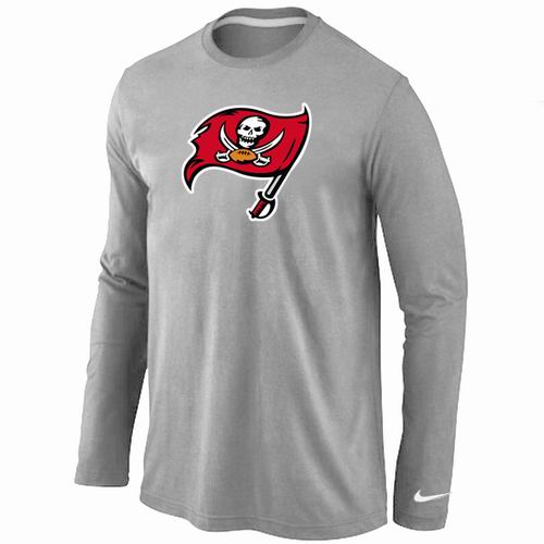 Nike Tampa Bay Buccaneers Logo Long Sleeve T-Shirt Gray,We sell and wholesale Nike Tampa Bay Buccaneers Logo Long Sleeve T-Shirt Gray on line form chian!