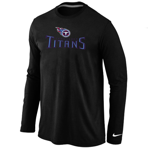 Nike Tennessee Titans Authentic Logo Long Sleeve T-Shirt Black,We sell and wholesale Nike Tennessee Titans Authentic Logo Long Sleeve T-Shirt Black on line form chian!