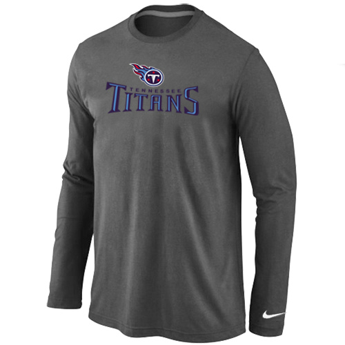 Nike Tennessee Titans Authentic Logo Long Sleeve T-Shirt D.Gray,We sell and wholesale Nike Tennessee Titans Authentic Logo Long Sleeve T-Shirt D.Gray on line form chian!