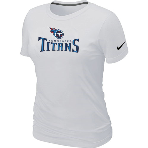 Nike Tennessee Titans Authentic Logo Women's T-Shirt - White,We sell and wholesale Nike Tennessee Titans Authentic Logo Women's T-Shirt - White on line form chian!