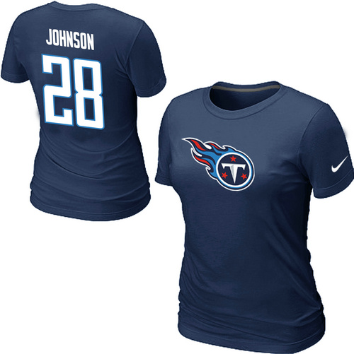 Nike Tennessee Titans Chris Johnson Name & Number Women's T-Shirt D.BLue,We sell and wholesale Nike Tennessee Titans Chris Johnson Name & Number Women's T-Shirt D.BLue on line form chian!