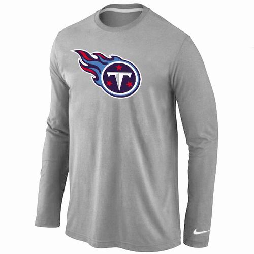 Nike Tennessee Titans Logo Long Sleeve T-Shirt Gray,We sell and wholesale Nike Tennessee Titans Logo Long Sleeve T-Shirt Gray on line form chian!
