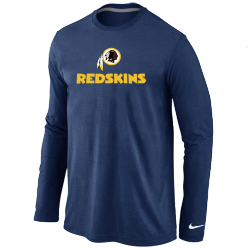 Nike Washington Red Skins Authentic Logo Long Sleeve T-Shirt D.Blue,We sell and wholesale Nike Washington Red Skins Authentic Logo Long Sleeve T-Shirt D.Blue on line form chian!
