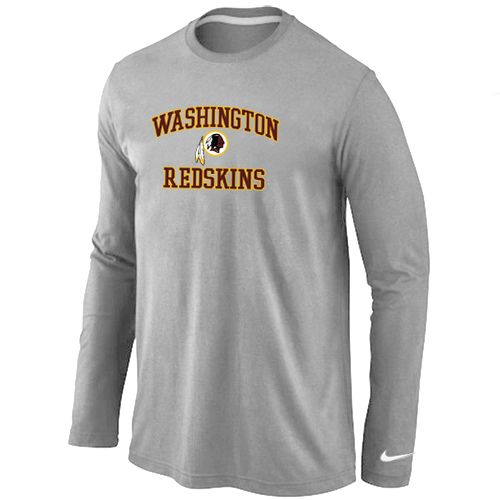 Nike Washington Red Skins Heart & Soul Long Sleeve T-Shirt Gray,We sell and wholesale Nike Washington Red Skins Heart & Soul Long Sleeve T-Shirt Gray on line form chian!