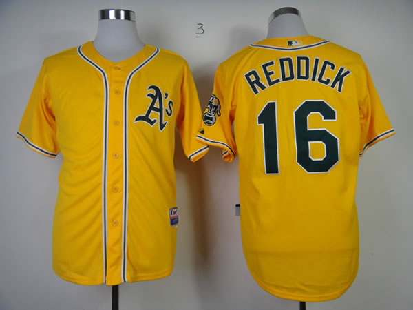 Oakland Athletics #16 Josh Reddick 2013 Yellow Jerseys,We sell and wholesale Oakland Athletics #16 Josh Reddick 2013 Yellow Jerseys on line form chian!