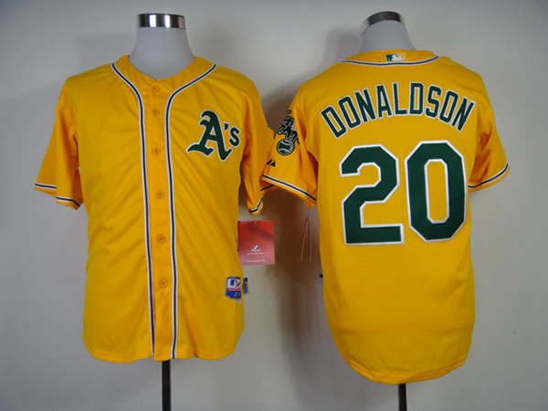 Oakland Athletics #20 Donaldson Yellow Jerseys,We sell and wholesale Oakland Athletics #20 Donaldson Yellow Jerseys on line form chian!