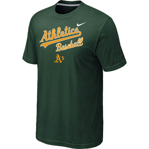Oakland Athletics 2014 Home Practice T-Shirt - Dark Green,We sell and wholesale Oakland Athletics 2014 Home Practice T-Shirt - Dark Green on line form chian!