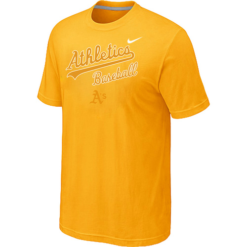 Oakland Athletics 2014 Home Practice T-Shirt - Yellow,We sell and wholesale Oakland Athletics 2014 Home Practice T-Shirt - Yellow on line form chian!
