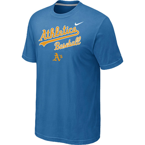 Oakland Athletics 2014 Home Practice T-Shirt - light Blue,We sell and wholesale Oakland Athletics 2014 Home Practice T-Shirt - light Blue on line form chian!