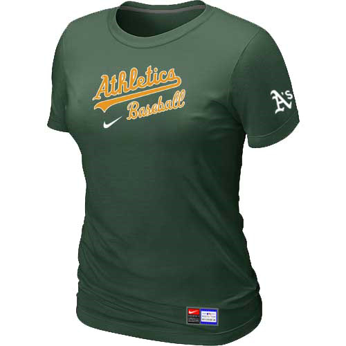 Oakland Athletics Nike Women's D.Green Short Sleeve Practice T-Shirt,We sell and wholesale Oakland Athletics Nike Women's D.Green Short Sleeve Practice T-Shirt on line form chian!
