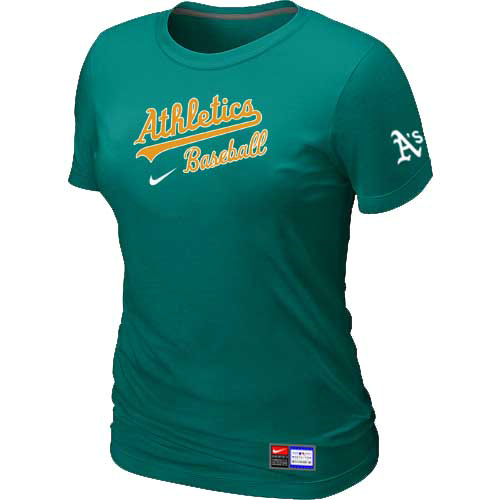 Oakland Athletics Nike Women's L.Green Short Sleeve Practice T-Shirt,We sell and wholesale Oakland Athletics Nike Women's L.Green Short Sleeve Practice T-Shirt on line form chian!
