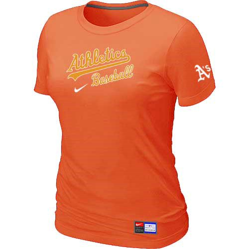 Oakland Athletics Nike Women's Orange Short Sleeve Practice T-Shirt,We sell and wholesale Oakland Athletics Nike Women's Orange Short Sleeve Practice T-Shirt on line form chian!