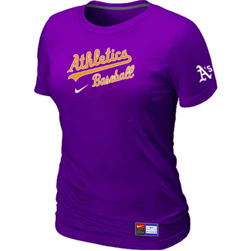 Oakland Athletics Nike Women's Purple Short Sleeve Practice T-Shirt,We sell and wholesale Oakland Athletics Nike Women's Purple Short Sleeve Practice T-Shirt on line form chian!