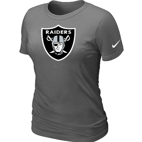 Oakland Raiders D.Grey Women's Logo T-Shirt,We sell and wholesale Oakland Raiders D.Grey Women's Logo T-Shirt on line form chian!