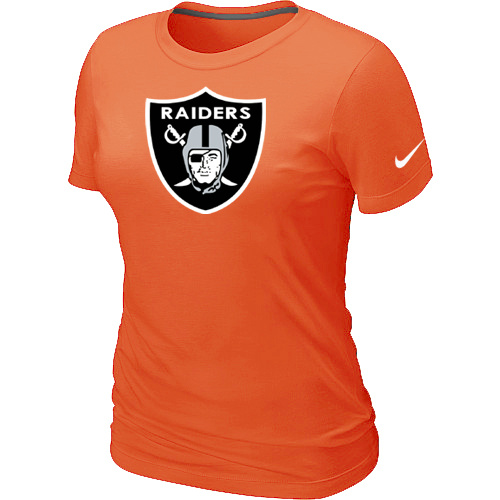 Oakland Raiders Orange Women's Logo T-Shirt,We sell and wholesale Oakland Raiders Orange Women's Logo T-Shirt on line form chian!
