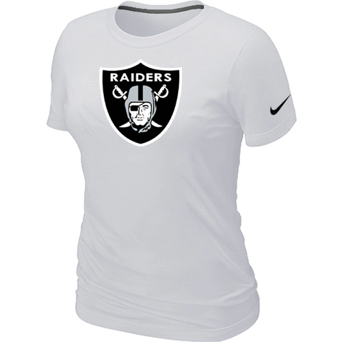 Oakland Raiders White Women's Logo T-Shirt,We sell and wholesale Oakland Raiders White Women's Logo T-Shirt on line form chian!