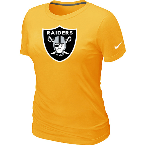 Oakland Raiders Yellow Women's Logo T-Shirt,We sell and wholesale Oakland Raiders Yellow Women's Logo T-Shirt on line form chian!