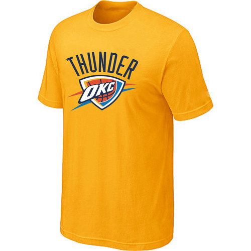 Oklahoma City Thunder Big & Tall Primary Logo Yellow T-Shirt,We sell and wholesale Oklahoma City Thunder Big & Tall Primary Logo Yellow T-Shirt on line form chian!